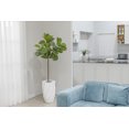 thumbnail image 7 of Artificial Faux Real Touch 7.67 Feet Palm Tree With Planter, 7 of 7