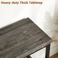 thumbnail image 5 of 32" Small Console Table with Storage, Narrow Entryway Table, Sofa Table for Living Room, Sturdy 3-Tier Console Tables for Living Room, Hallway, Foyer & Bedroom, Rustic Brown, 5 of 8