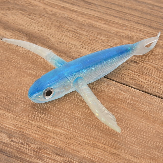 Sea Fishing Bait, Fake Fishing Bait, Red/Blue/Black Simulated Design Predatory Fish Muskfish For Bass Pike Blue
