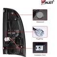 thumbnail image 4 of Winjet LED Tail Light Assembly For 2005-2015 Toyota Tacoma,Full Led Taillight Replacement w/Red Turn Signal/Running Light/Brake Light/Reverse Light - RED LENS, 4 of 8