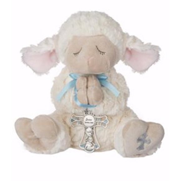 Ganz USA 163129 Peluche Garçon Agneau Sérénité avec Berceau Croisé