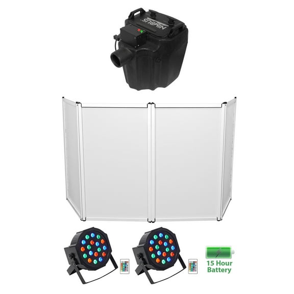 Chauvet DJ Nimbus Dry Ice Fog Machine Fogger DJ Facade 2) Battery Par Lights