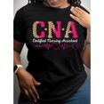 thumbnail image 1 of Nursing Assistant Printed Round Neck T-Shirt, Casual Style, All Seasons, 180g/m2 - Professional Healthcare Worker Tee, 1 of 5