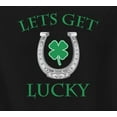thumbnail image 4 of Old Glory Mens St. Patricks Day Lets Get Lucky Long Sleeve Graphic Hoodie, 4 of 6