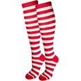 thumbnail image 1 of HSHDLDF Premium Striped Adult Knee High Tall Athletic Skater Tube Socks, 1 of 1