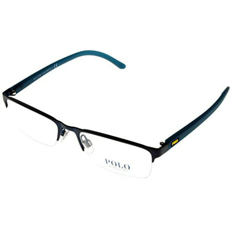 Polo Ralph Lauren Prescription Eyewear Frames  Men Semi Rimless Blue PH1161 9303 Size: Lens/ Bridge/ Temple:  53_18_145_32.1
