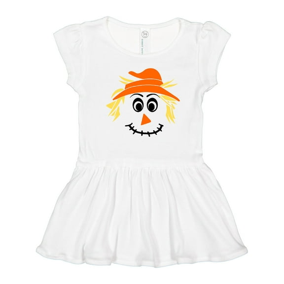 Inktastic Halloween Scarecrow Male Face Girls Toddler Dress