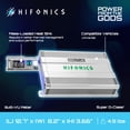 thumbnail image 5 of Hifonics Brutus BG 520 Watt 4 Channel Amplifier with Built-In UV Meter, Silver, 5 of 13