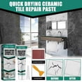 thumbnail image 6 of Naxoaeo Ultra-Fast Drying Porcelain Repair, Tile and Tub Repair Repair Chips & Cracks Extra Strong Adhesive Bathtub Repair Kit for Ceramic Sink, Shower, Acrylic, Fiberglass and Enamel, 6 of 9