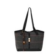 thumbnail image 5 of Bolso retro de pata de gallo de gran capacidad para mujer, nuevo estilo 2025, moderno bolso de viaje versátil para otoño e invierno, bolso de hombro estilo coreano, 5 of 5