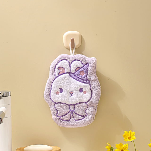 Weloille 1 Piece Easter Hand Towel, Soft Absorbent Microfiber Hanging Towel, Reusable Lint Free Fast Drying Cloth, Suitable for Kitchen Bathroom Home Easter Gift Use