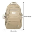 thumbnail image 2 of AMERTEER Backpack Durable Nylon Students Backpack Daily Leisure (Shoulder Bag Red), 2 of 8
