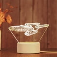 thumbnail image 4 of Lámpara de mesa con luz nocturna LED acrílica 3D para niños, decoración del hogar y el dormitorio. Dirigible, 4 of 8