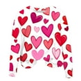 thumbnail image 4 of Jsaierl Womens Valentine's Day Sweatshirts Cute Love Heart Print Sweatshirts Trendy Pullover Sweater Tops Crewneck Dressy Casual Long Sleeve Shirts for Women, 4 of 4