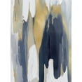 thumbnail image 2 of Hanson, Jackie 19x24 White Modern Wood Framed Museum Art Print Titled - Converge Blue and Gold II, 2 of 4