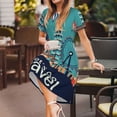 thumbnail image 3 of Balery Let's go Travel Vestidos sueltos de manga corta para mujer, vestidos de verano 2025, vestidos casuales de corte A con vuelo., 3 of 6