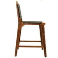 thumbnail image 4 of Carolina Classics Set of 2 Whitney 24"H Leather Barstool in Honey Gold and Black, 4 of 9