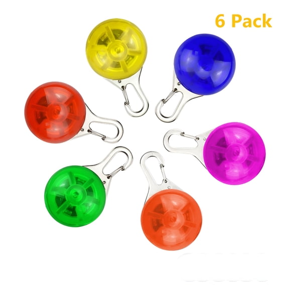 GJX Clip-On Pet, Dog Collar LED Light - Dog Lights for Collars, Waterproof Safety Lights for Dogs and Cats for Night Walking, Included Extra Replacement Batteries, Gifts for Pets