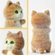 thumbnail image 2 of flocking Resin cartoon cats shape resin dolls orange, 2 of 5