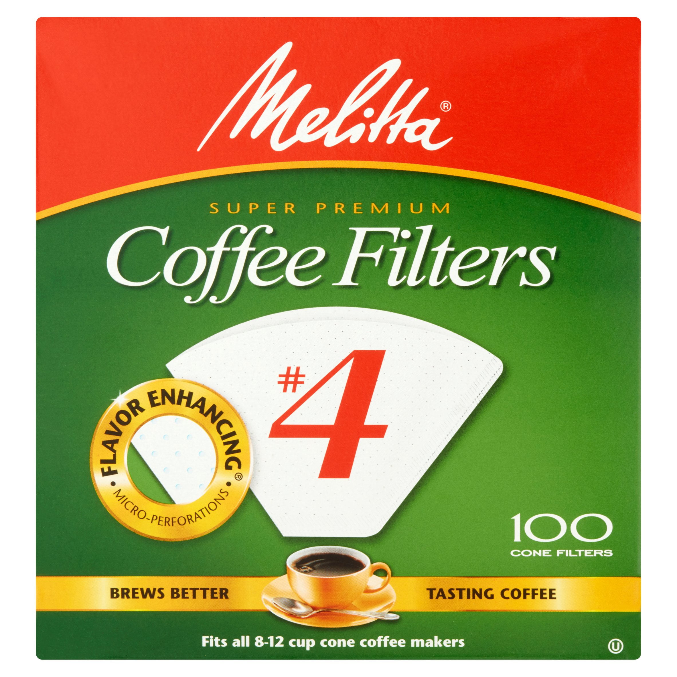 Melitta Super Premium #4 Coffee Filters, 100 count by Melitta USA, Inc.