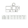 Marine Grade Boat railing Pipe Connector Folding Swivel Coupling Tube ...