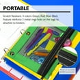 thumbnail image 5 of BAZIC 3 Ring Pencil Pouch, Mesh Window, Assorted Color, 24-Pack, 5 of 8