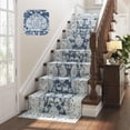 thumbnail image 2 of Runner Rug jinchan 91x244 cm Antideslizante Floral Azul Oscuro, 2 of 6