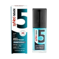 syNeo 5 Antiperspirant MAN Pumpspray, Anti Sweat Deodorant for men against heavy sweating, Anti-Transpirant antiperspirant Pumpspray Deodorant Spray, 1 pack 1.01 fl.oz.