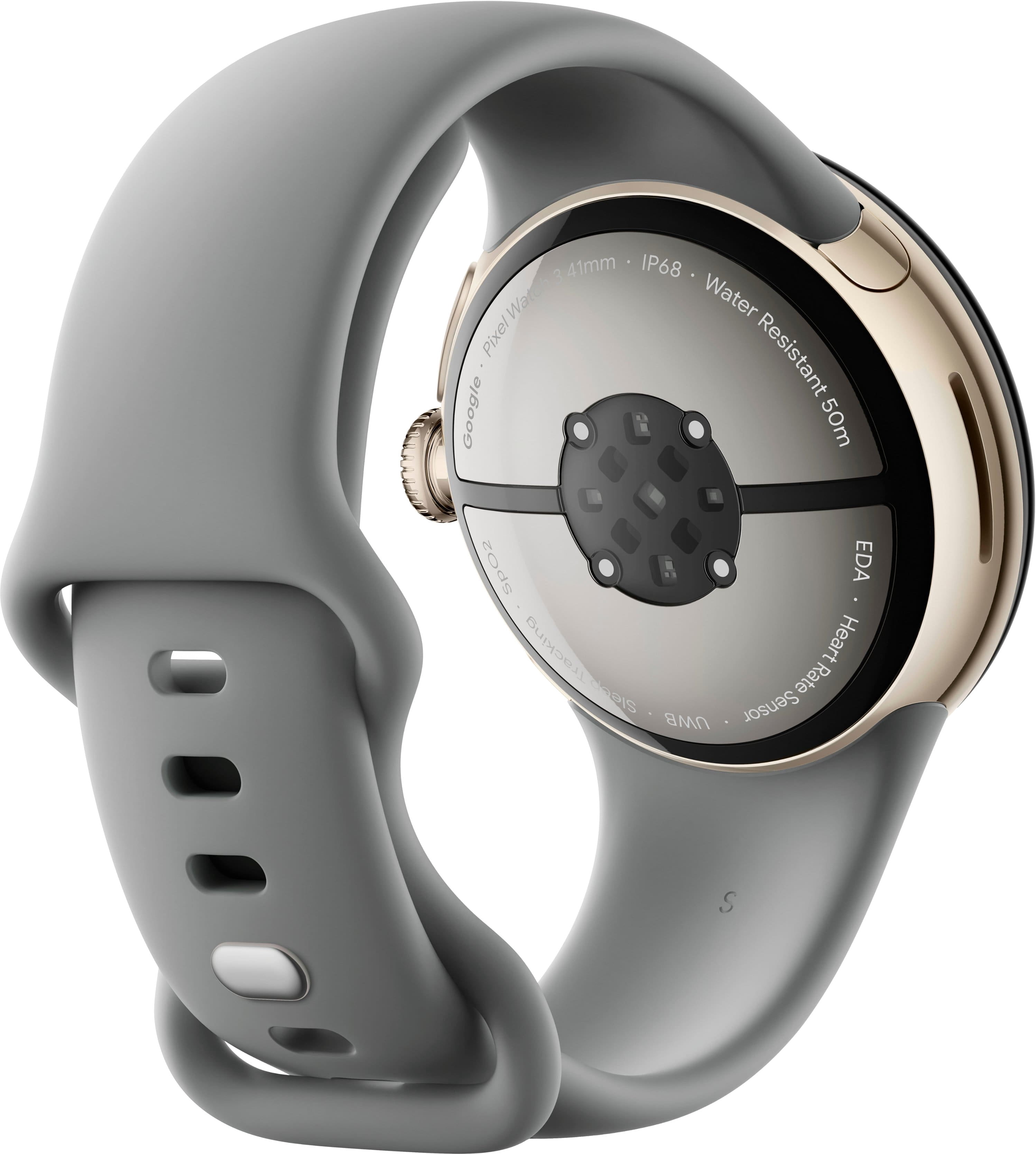Restored Google Pixel Watch 3 (2024) 41mm GBDU9 (GPS + Cellular) Champagne Gold Aluminum (Refurbished)