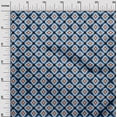 thumbnail image 2 of oneOone Organic Cotton Poplin Twill Fabric Ethnic Geometric Flame Stitch Print Fabric By Yard 42 Inches Wide, 2 of 4