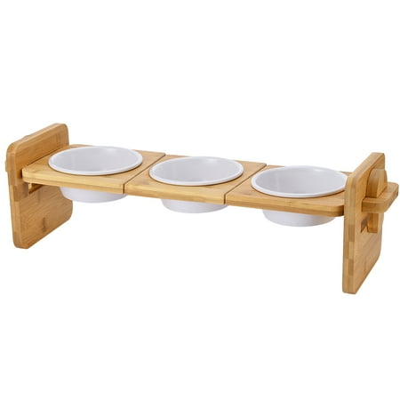 Petacc Elevated Pet Bowl Raised Dog Bowl Cat Food Feeder Combined