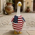 thumbnail image 4 of Porch Goose Outfits, 4th of July Goose Outfit Spring Costume Set, Dress with Straw Hat and Sunglasses for Lawn Patio Yard Outdoor Decor (#34), 4 of 6