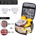 thumbnail image 4 of Insulated Lunch Box for Women Kids Floral Lunch Box for Work,Picnic,School,Travel,Hiking,Beach or Fishing Polyester Wild Flower Meadow Floral Theme Lunch Bag, 4 of 6