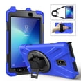 thumbnail image 7 of XYX Case for Samsung Galaxy Tab Active 2 8.0 inch SM-T395 with 360 Degree Rotating, Hand Strap, Shoulder Strap, Blue, 7 of 7