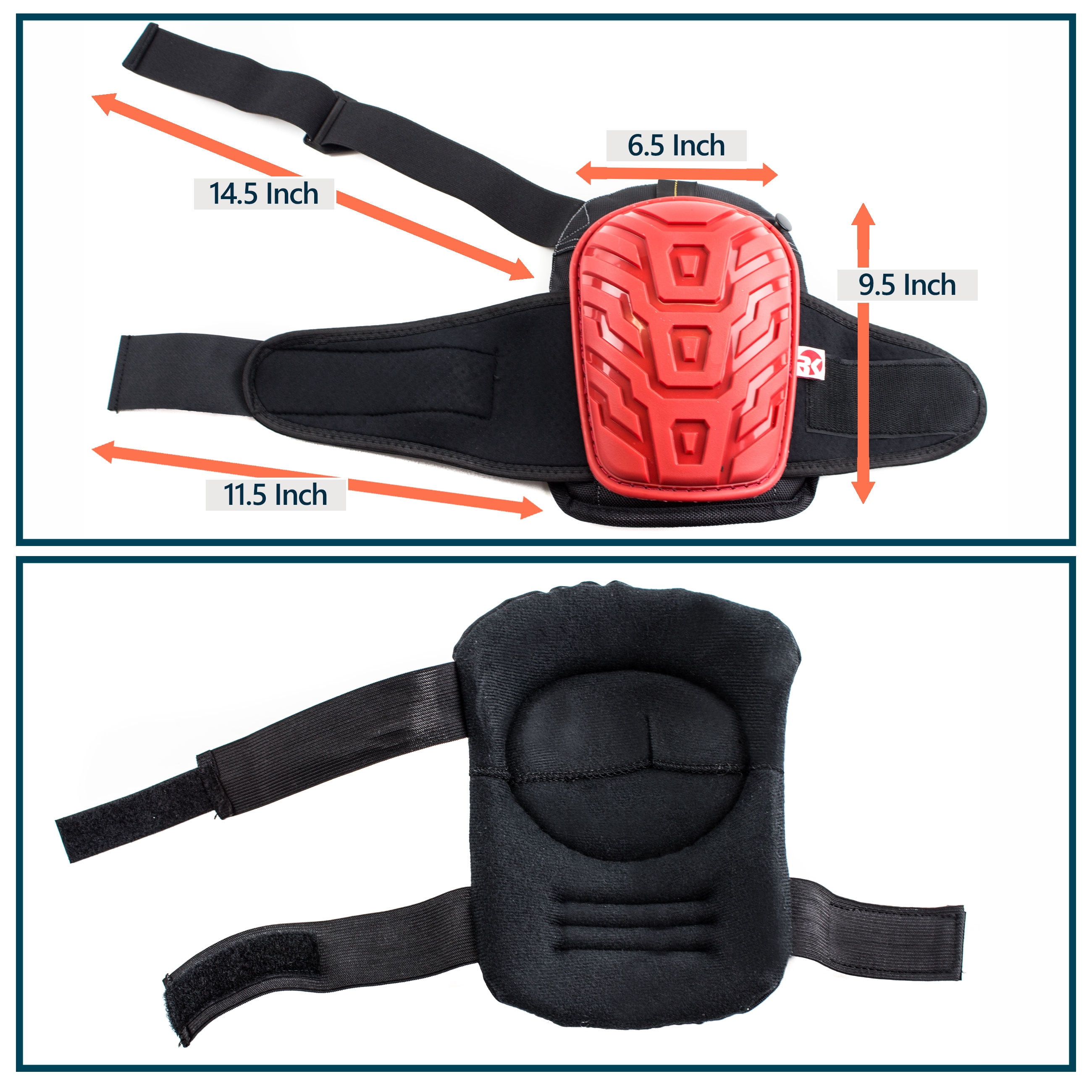 RK Safety RK-KP11 Red Gel Knee Pads