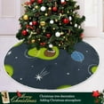 thumbnail image 6 of GZHJMY Avocado Christmas Tree Skirt Home Decoration Large Round Christmas Tree Skirt for Holiday Party Home Christmas Day Ornaments, 47.2", 6 of 6