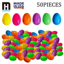 50 Pack Fillable Easter Eggs 2.25'' Plastic Eggs Empty For Easter Egg Hunt, Halloween Party Favor, Multicolored Eggs