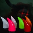 thumbnail image 4 of Flmtop 1Pc Motorcycle Helmet Cool Devil Ox Horn Decor Suction Cup Headwear Accessory, 4 of 7