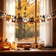 thumbnail image 4 of Tepsmf Halloween Wooden Ornament Set 12 Pcs Vintage Hanging Cutouts with 6.6FT Rope for Garland Tree Decor, 4 of 6
