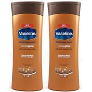 Vaseline Intensive Care Cocoa Glow Body Lotion With Pure Cocoa Butter, 13.5 Oz / 400 Ml (Pack of 2)
