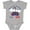AC-Heather Grey, variant on Inktastic Little Sailboat 1st Birthday Boys Baby Bodysuit