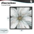 thumbnail image 4 of Stupell Industries Transitional Large White Flower Closeup Black Framed Giclee Art, 12 x 12, by Carol Robinson, 4 of 8