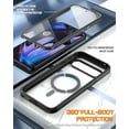 thumbnail image 5 of Poetic Étui Guardian MagPro pour Google Pixel 9 Pro TG 5G, [Compatible avec MagSafe et Fingerprint ID], Noir/transparent, 5 of 5