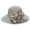 Grey, variant on Kentucky Organza Wide Brim Sun Hat for Women Summer Derby Hats for Tea Party Bowler Cap