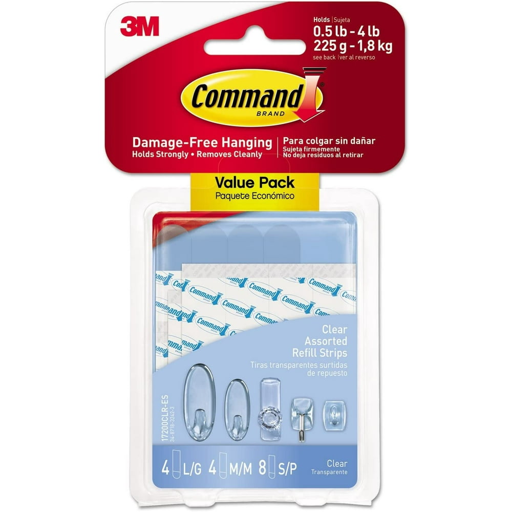 Command Strips 17200CL Command Adhesive Strips