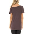 thumbnail image 5 of SWQZVT Women T Shirt Fashion Summer Tops for Woman Going Out Tops for Womens Off the Shoulder Blouse Coffee Tees, 5 of 5