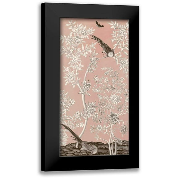 McCavitt, Naomi 9x14 Black Modern Framed Museum Art Print Titled - Blush Chinoiserie II