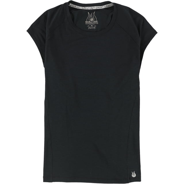 SOLFIRE Womens Breezy Basic T-Shirt black M