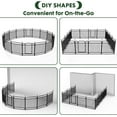 thumbnail image 3 of Petorldog Dog Playpen 40” Height 24 Panels dog Fence,Thickened Portable Pet Pen with Handle & Strap, Easy Install Curved Panel Design for Indoor & Outdoor Use, 3 of 5