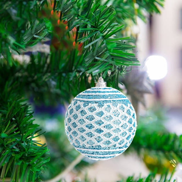Adornos navideños Vmvidoty Bola navideña de 8 cm, bola de espuma para árbol de Navidad, colgante, adornos navideños, bola colgante de perla, bola de colores, ofertas de hoy, liquidación
